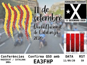 Targeta EA3FHP (Diada Nacional de Catalunya 2020)